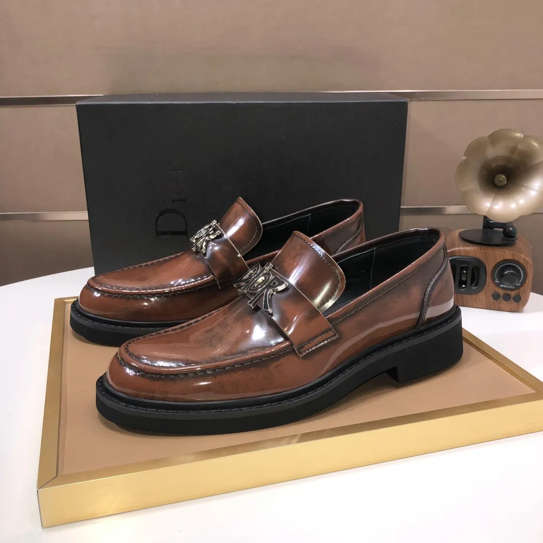 Men's shoes 💰680💰[Dior] (water-dyed cowhide lining) Dior original 1:1 high-quality factory, imported original materials, imported version of raw cowhide, water-dyed cowhide lining, original TPU outsole, code number: 38-44